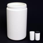 1000ml HDPE Jar (for 24oz nail powder) | White  {192/case}