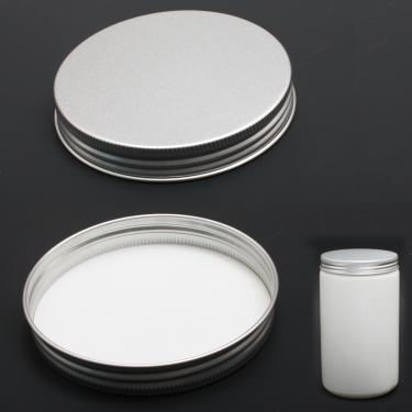 89/400 Aluminum Cap with Foam Liner for Powder Jar | Silver  {456/case}