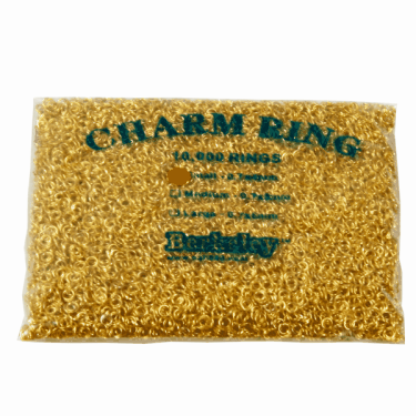 Daniel Stone Charm Ring Small Size & Gold-Plated  {bag of 10,000}