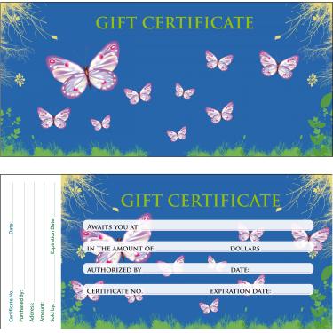 Gift Certificate | 50/book | Design 04  {40/box}