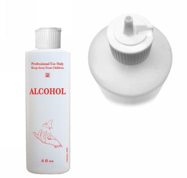 Labeled 8-oz Nail Shop Bottle with Flip Cap #2