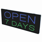 2-In-1 Led Sign || OPEN 7 DAYS  {Each}