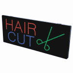 2-In-1 Led Sign || HAIR CUT with scissors  {Each}