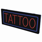 2-In-1 Led Sign || TATTOO with frame  {Each}