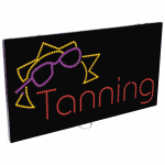 2-In-1 Led Sign || Tanning with sun & sunglasse  {Each}