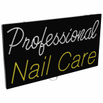 2-In-1 Led Sign || Professional Nail Care  {Each}