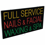 2-In-1 Led Sign || FULL SERVICE NAILS & FACIAL WAXING & SPA  {Each}