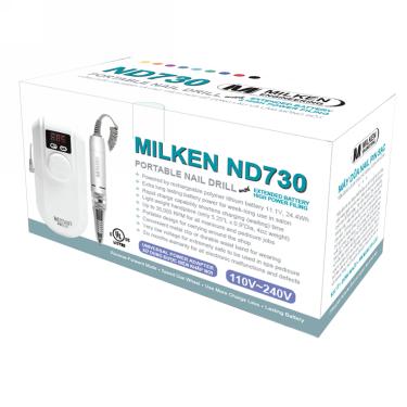 Milken ND725 & ND730 Portable Nail Tool | Extended Battery | Stronger Power | 30,000 RPM | cUL Listed Charger | Case of 4 Drills #7