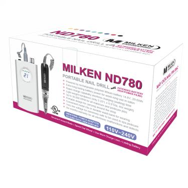 Milken ND780 Portable Nail Tool | Extended Battery | Stronger Power | 30,000 RPM | cUL Listed Charger | Case of 4 Drills #10