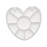 9-Slot Easy Access Heart Shaped Small Plastic Container  {250/hộp}