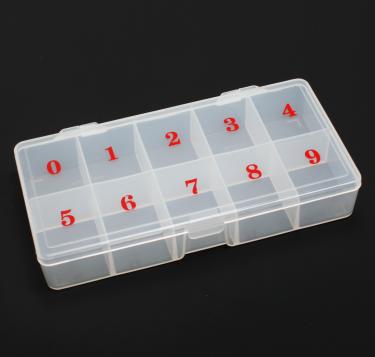 10-Slot Soft Plastic Small Tip Box  {100/case}