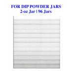 Dip Powder Wall-Mounted Acrylic Rack | 2-oz Jar | 96-Jars  {5/thùng}