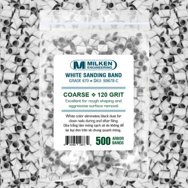 Milken Sanding Band | 500-ct Retail 4-Mil Ziplock Bag | White  {20/case} #3