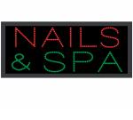 SalonSign LED | Size A  | NAIL & SPA  {Each}