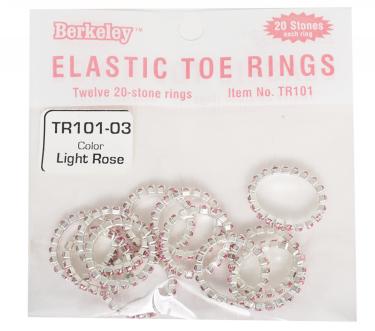 Berkeley Elastic Toe Ring | Light Rose  {bag of 12 rings}