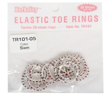 Berkeley Elastic Toe Ring | Siam  {bag of 12 rings}