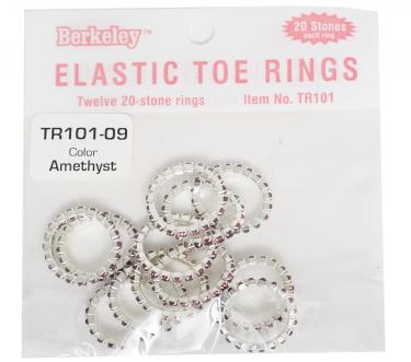 Berkeley Elastic Toe Ring | Amethyst  {bag of 12 rings}