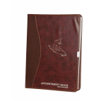 Daniel Stone 4-Column Refillable Leather Appointment Book | Burgundy-Brown