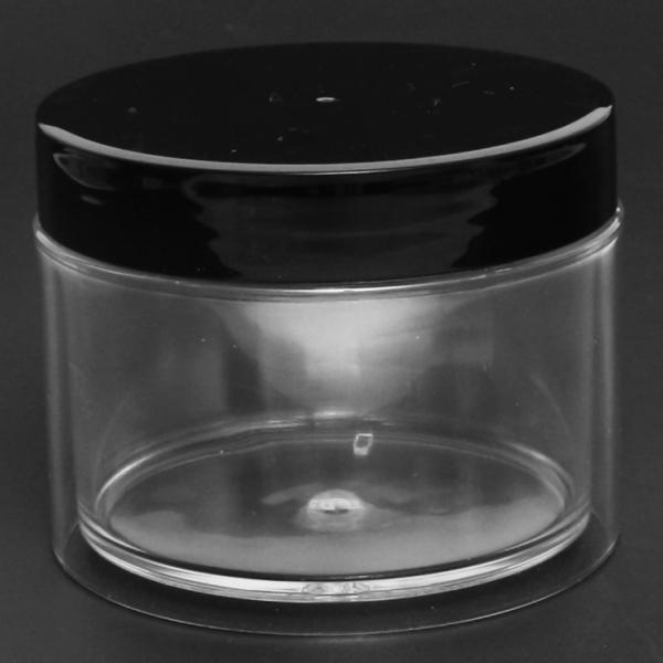 Thick-Wall Clear Polystyrene (PS) Round Jar with Cap | 120ml ~4 fl oz #4