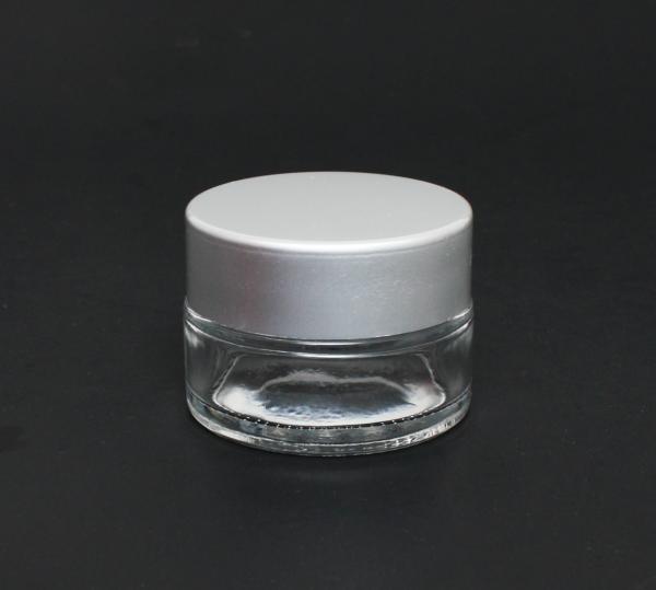 Ultra Clear Glass Jar with Aluminum Cap | 0.5oz (15ml) #2