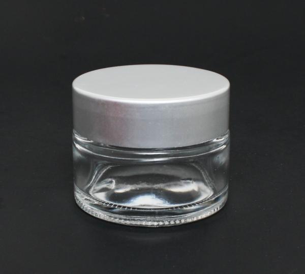 Ultra Clear Glass Jar with Aluminum Cap | 1oz (30ml) #2
