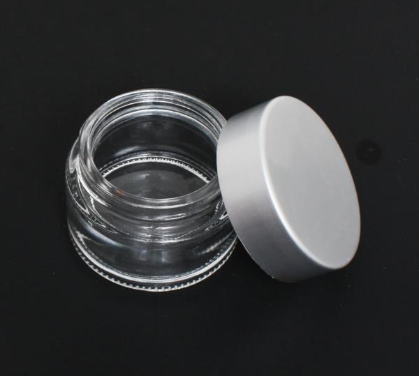 Ultra Clear Glass Jar with Aluminum Cap | 1oz (30ml)