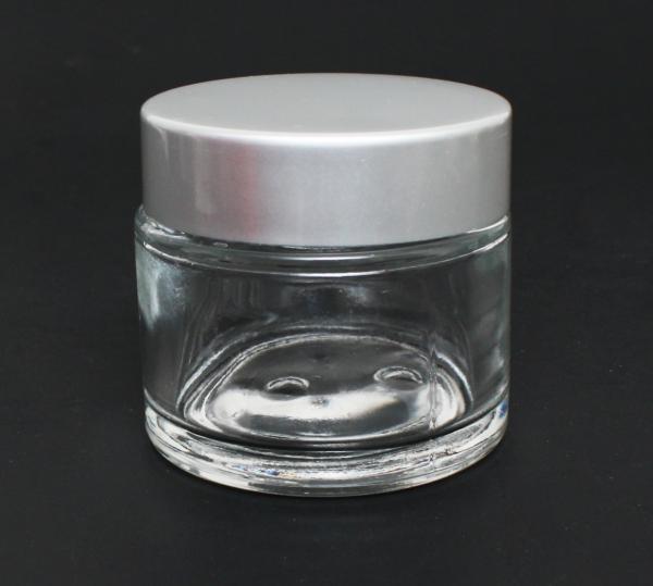 Ultra Clear Glass Jar with Aluminum Cap | 2oz (60ml) #2