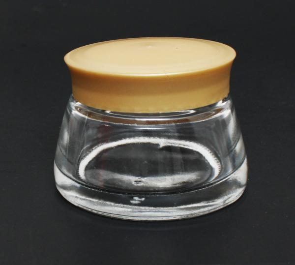 Clear Glass Jar with Gold Plastic Cap | 1.67 oz (50ml) #2