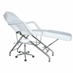 Facial bed with Stool Model 101 - Vinyl Leather White