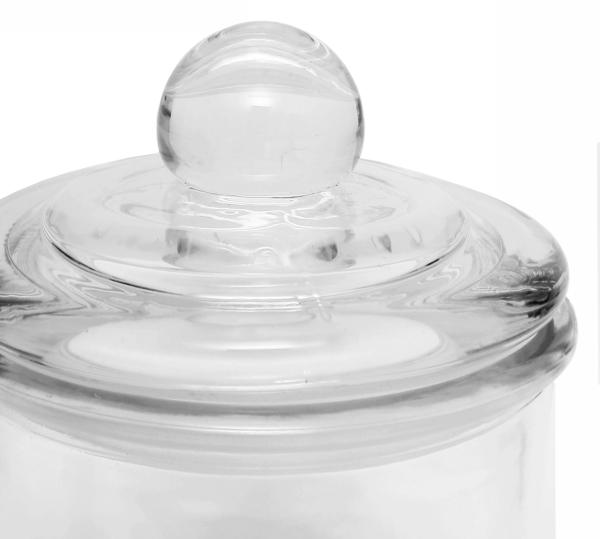 Storage Thick Glass Jar with Glass Lid | Hermetic Seal #4