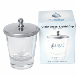 Liquid Cup 101 - Clear Glass with Lid