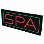 2-In-1 Led Sign || SPA in bold with frame