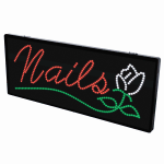 2-In-1 Led Sign || Nails with underline flower