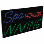 2-In-1 Led Sign || Spa PEDICURE WAXING