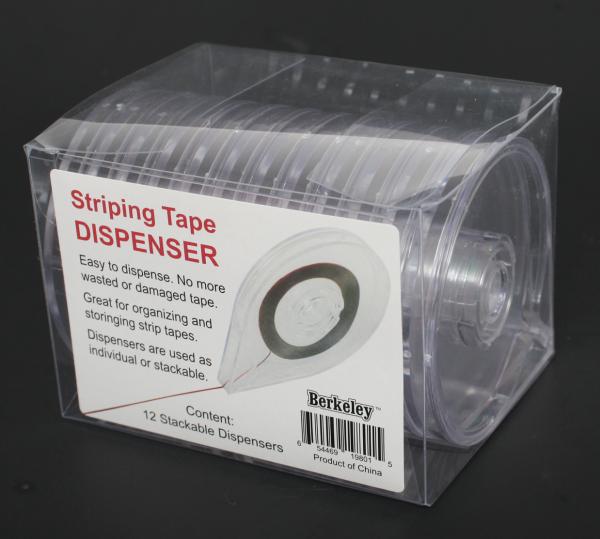 Nail art striping tape dispensor | 12-stackable pack