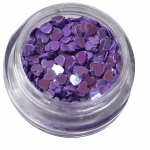 Irridescent Mylar Spangle | Full Heart | Purple