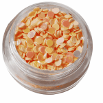 Irridescent Mylar Spangle | Full Round | Light Orange