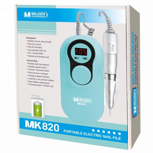 Milken MK820 High Power Portable Nail File - 30,000 RPM - Low Price - cUL Listed Charger #4