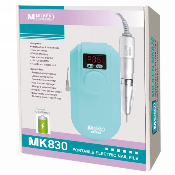 Milken MK830 High Power Portable Nail File - 30,000 RPM - Low Price - cUL Listed Charger #4