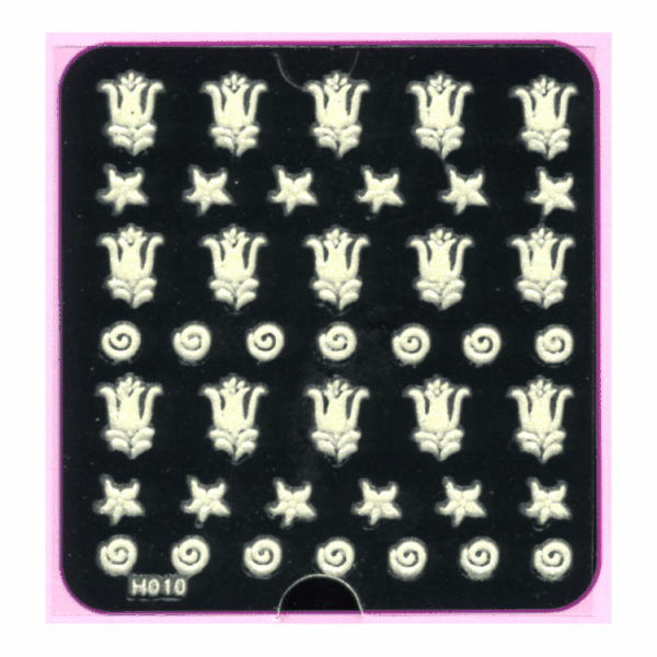 3-D Nail Decal Glow In The Dark