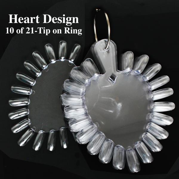 10 Heart Shape Displays of 21 Tips in a Ring #2