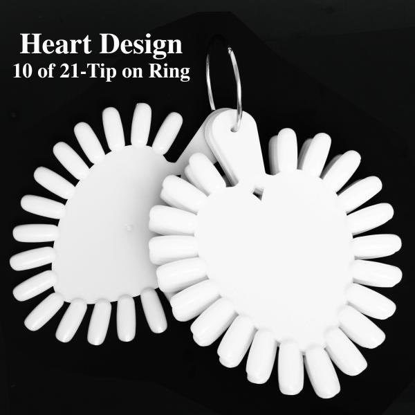 10 Heart Shape Displays of 21 Tips in a Ring #3