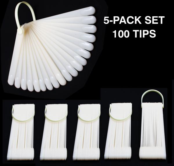 5-Pack of 20 Sticks on Molded Ring | 100 Tips
