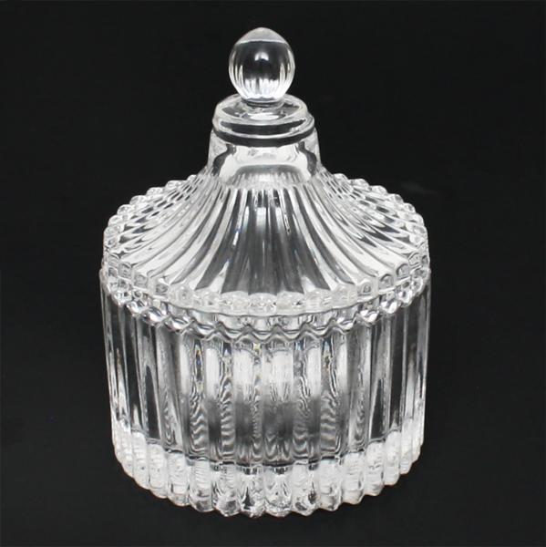 Vintage glass Jar & Cup with glass lid | 80ml | 2.67 fl oz #2