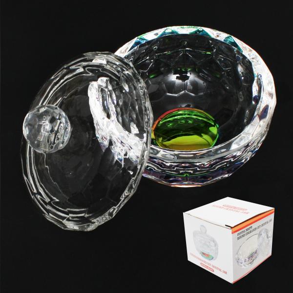 Crystal Beauty Premium Large & Heavy Powder Jar | Round Shaped #2