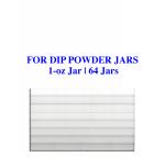 Dip Powder Wall-Mounted Acrylic Rack | 1-oz Jar | 64-Jars