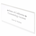 Wall-Mounted License Holder