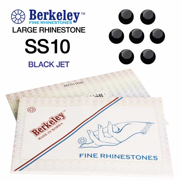 Berkeley Large Rhinestones | SS10 | 2.8mm | Black Jet
