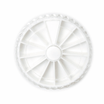 Rotating Small Rhinestone Wheel - Model 201 | White  {150/há»™p}