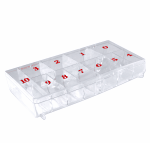 Contour  11-Slot Large Tip Box | Hard Plastic  {100/thùng}